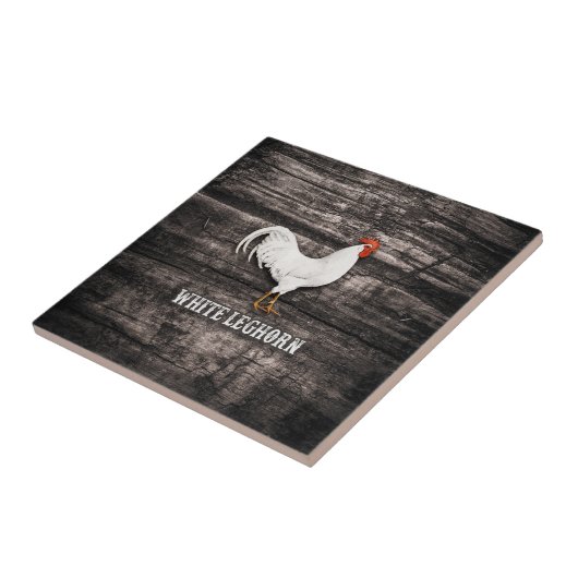 白レグホン鶏 タイル (側面)