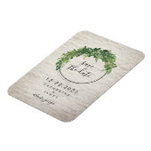 白レンガインスパイアの植物日付を保存 マグネット (左側)