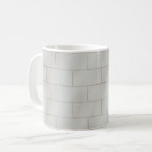 白レンガ壁 コーヒーマグカップ (正面左)