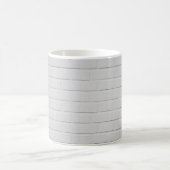 白レンガ壁 コーヒーマグカップ (中央)