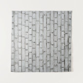 白レンガ壁 タペストリー (正面(横))