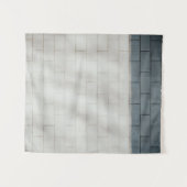 白レンガ壁 タペストリー (正面(横))