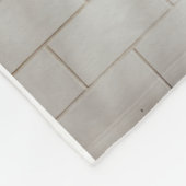 白レンガ壁 フリースブランケット (角)