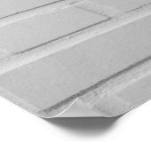 白レンガ壁 ポスター (角)