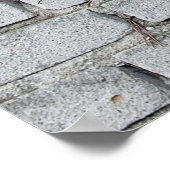 白レンガ壁 ポスター (角)