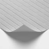 白レンガ壁 ラッピングペーパー (角)