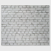 白レンガ壁 ラッピングペーパー (フラット)