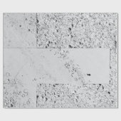 白レンガ壁 ラッピングペーパー (フラット)