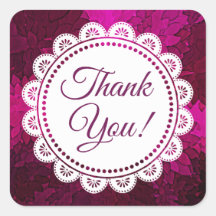 白レースとマゼンタシールありがとう