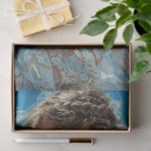 白レースのマタニティ ブライダルシャワー デコパージュ 薄葉紙 (ギフト)