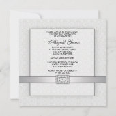 白レースの少女　初めての聖体拝領の招待状 招待状 (裏面)