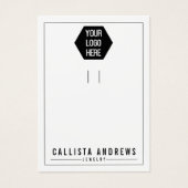 白ロゴを追加する複数キーチェーンディスプレイカード (正面)