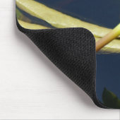 白ロータス《植物》スイレンマウスパッド マウスパッド (コーナー)