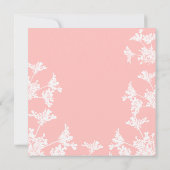 白ワイルドフラワーお祝いの発表 セーブザデート (裏面)