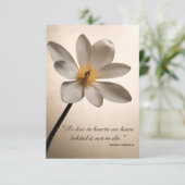 白ワイルドフラワーお見舞いカード サンキューカード (スタンド正面)