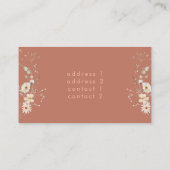 白ワイルドフラワーバイオリニスト 名刺 (裏面)