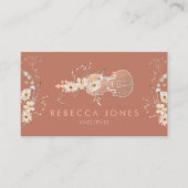 白ワイルドフラワーバイオリニスト 名刺 (正面)