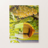 白ワインとブドウ ジグソーパズル (縦)