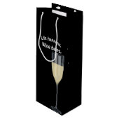 白ワインと引用文 ワインギフトバッグ (正面アングル)