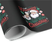 白ワインのクリスマスを夢見る ラッピングペーパー (ロールコーナー)