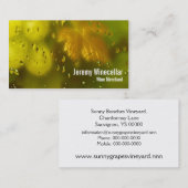 白ワインのブドウ園 名刺 (正面/裏面)