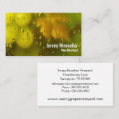 白ワインのブドウ園 名刺 (正面/裏面)