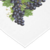 白ワインの赤ブドウの枝 テーブルクロス (アングル)