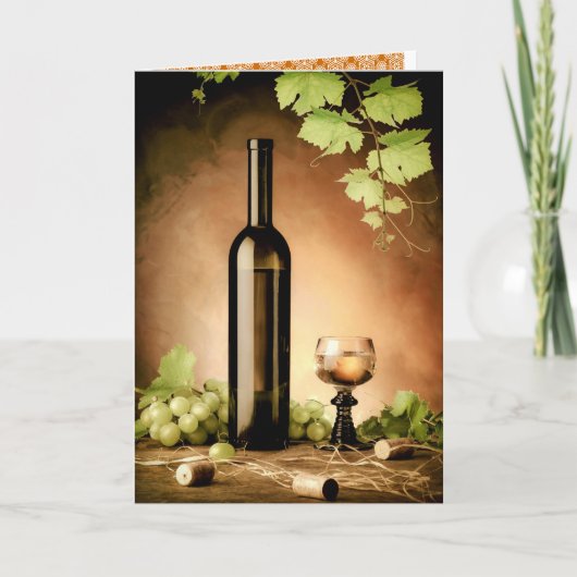 白ワインの静物詩 カード (正面)