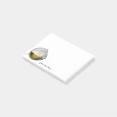 白ワインガラスのノート ポストイット (アングル)