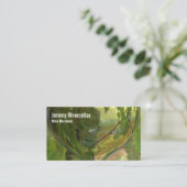 白ワインガラスのブドウ園 名刺 (スタンド正面)