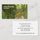 白ワインガラスのブドウ園 名刺 (正面/裏面)