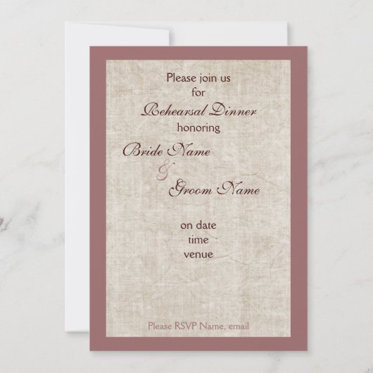 白ワイングラスと葡萄-リハーサルディナー 招待状 (裏面)