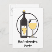 白ワインバチェロレッテ インビテーションポストカード (正面/裏面)