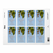 白ワインボトルラベル ラベル (フルシート)