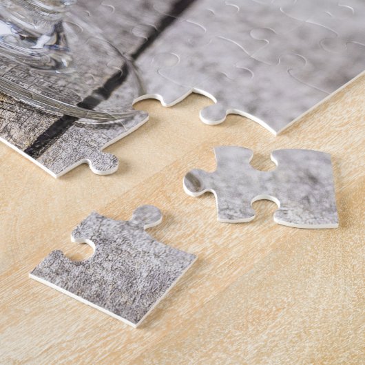 白ワイン愛好家ソムリエギフトのためのリースリング ジグソーパズル (側面)