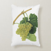 白ワイン葡萄のつる植物、ヴィンテージ食品フルーツ アクセントクッション (正面(垂直))