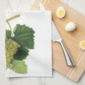 白ワイン葡萄のつる植物、ヴィンテージ食品フルーツ キッチンタオル (四つ折り)