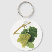 白ワイン葡萄のつる植物、ヴィンテージ食品フルーツ キーホルダー (正面)