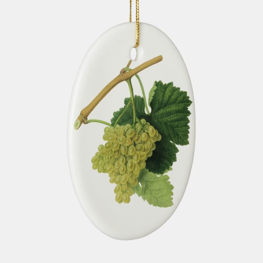 白ワイン葡萄のつる植物、ヴィンテージ食品フルーツ セラミックオーナメント (右)