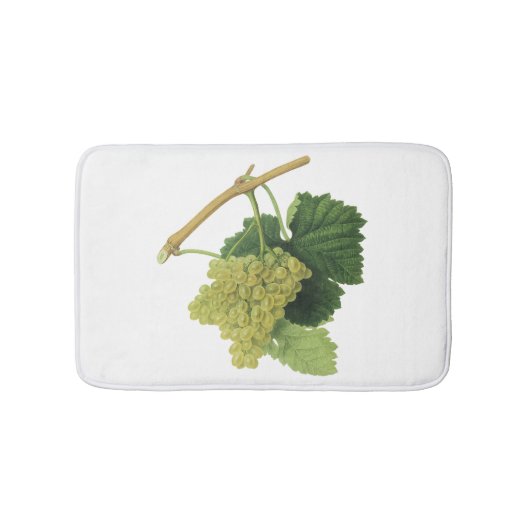 白ワイン葡萄のつる植物、ヴィンテージ食品フルーツ バスマット (正面)