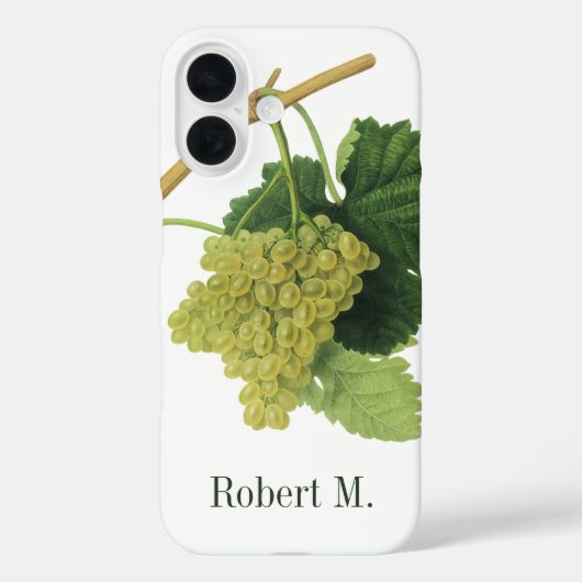 白ワイン葡萄のつる植物、ヴィンテージ食品フルーツ Case-Mate iPhoneケース (裏面)