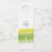 白ワイン試飲ボトル番号ラベル ボトルネックタグ (正面)