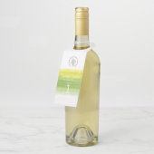 白ワイン試飲ボトル番号ラベル ボトルネックタグ (アングル)