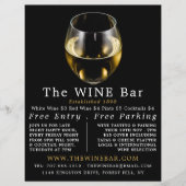 白ワイン グラス, ワインバー/ワイナリーの広告 チラシ (正面)