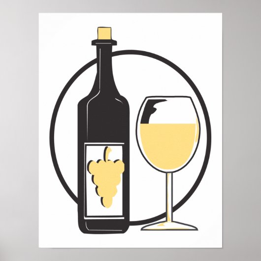 白ワイン ポスター (正面)