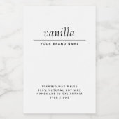 白ワッモダンクス溶融包装ラベル フードラベル (シングルラベル)