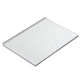 白ワニ皮プリントフォトノートブック ノートブック (左側)