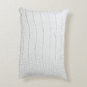 白ワニ皮プリント枕 アクセントクッション (裏面(縦))