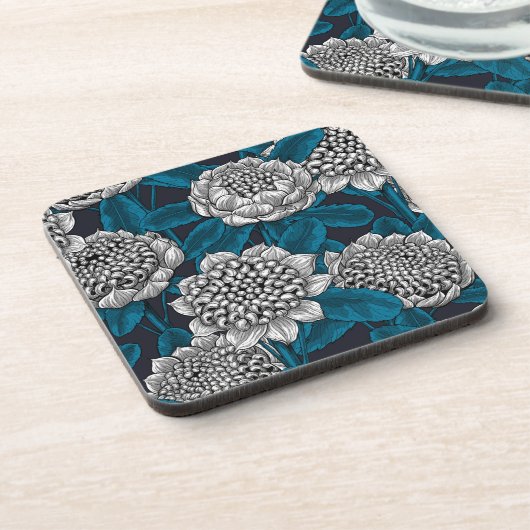 白ワラタの花 コースター (左側)