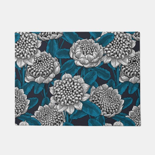 白ワラタの花 ドアマット (正面)